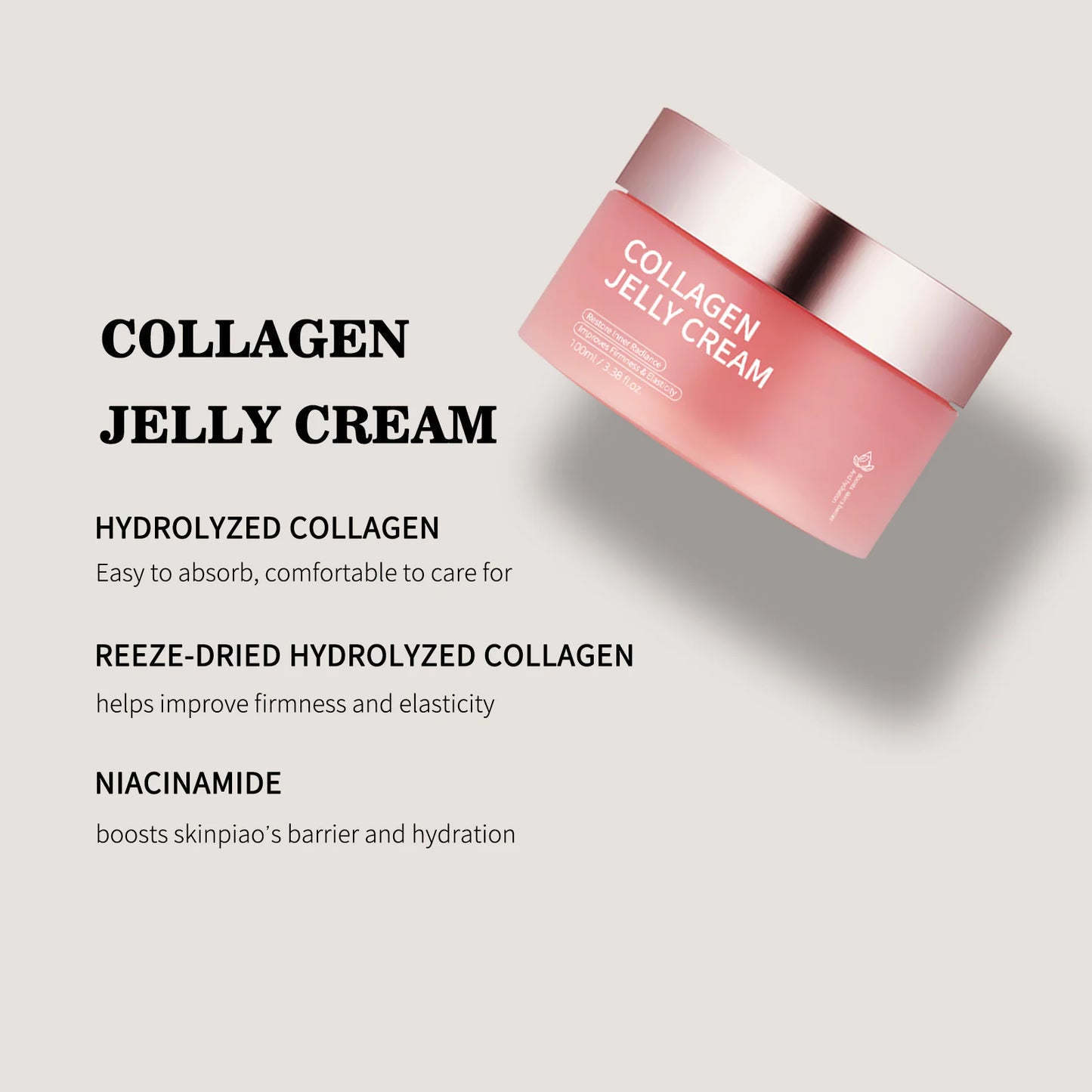 Collagen Jelly Face Cream Nicotinamide Gel Moisturising Cream And Brightening Collagen Facial Mask