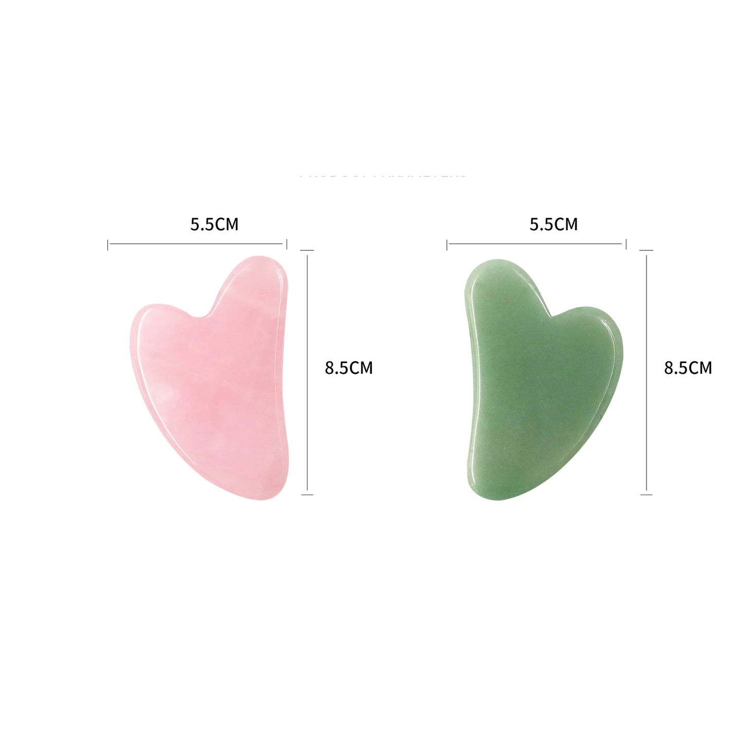 Roze Quartz & Jade Gua Sha