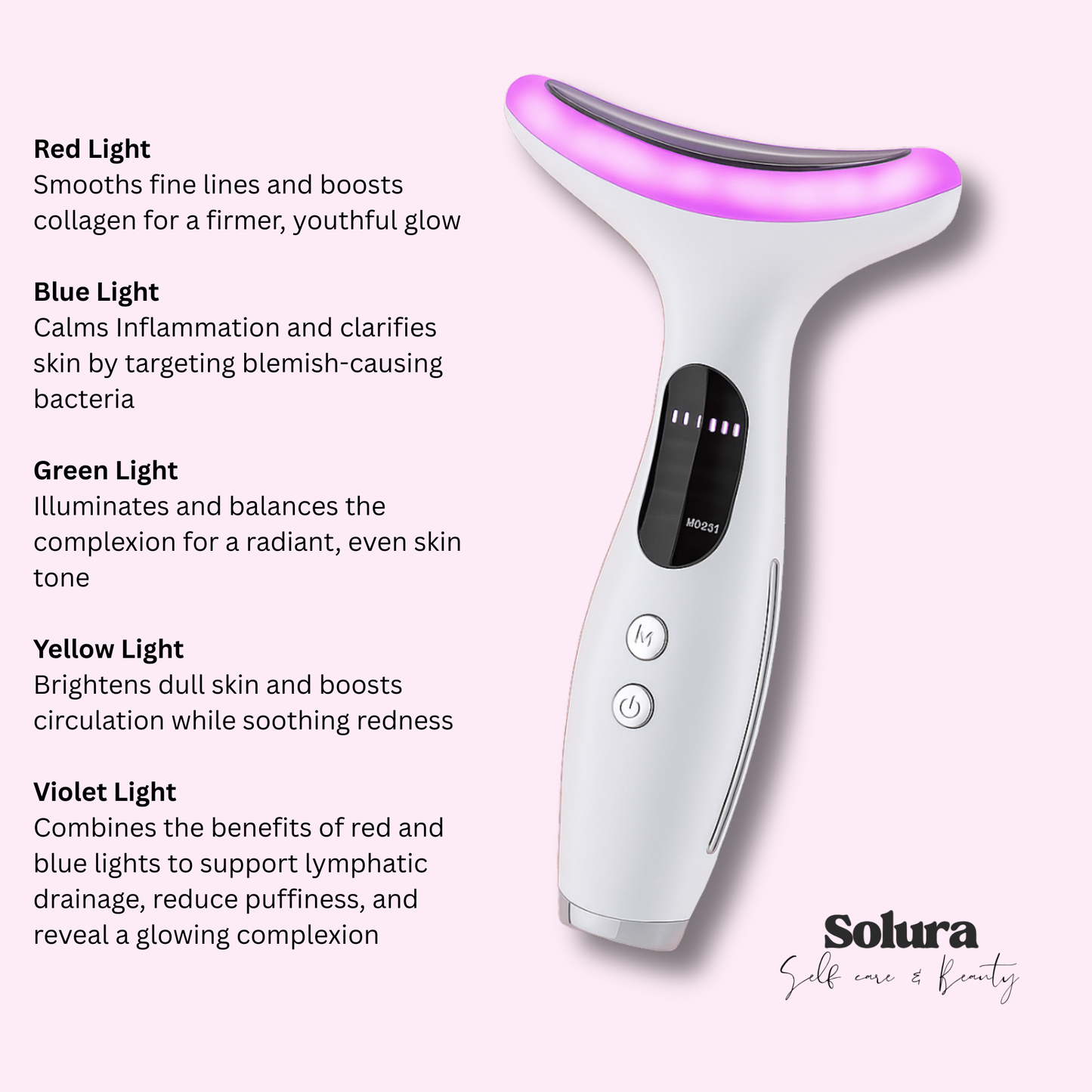 Solura Sculpt™  EMS & LED Face and Neck Device